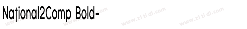 National2Comp Bold字体转换